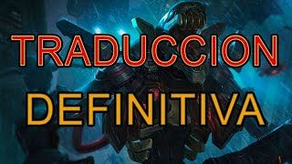 Traducción DEFINITIVA Fiddlesticks pretoriano [upl. by Gerrald]