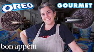 Pastry Chef Attempts To Make Gourmet Oreos  Gourmet Makes  Bon Appétit [upl. by Comras]