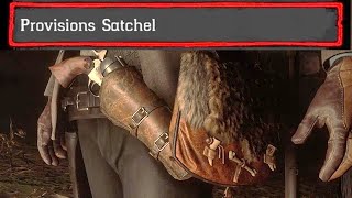 HOW TO CRAFT THE PROVISIONS SATCHEL  RDR2 [upl. by Annat]