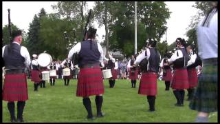 Toronto Police Pipe Band Georgetown June 11 2011 [upl. by Nyliahs133]