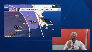 Updated timeline for winter storm Mass snowfall forecast [upl. by Nnaesor]