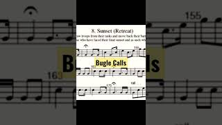 SUNSET Retreat  Bugle Calls on Trumpet  Military Cadence [upl. by Ahsekahs]