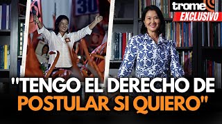 KEIKO FUJIMORI habla sobre su POSIBLE CANDIDATURA en próximas elecciones presidenciales adelanto [upl. by Skippy]