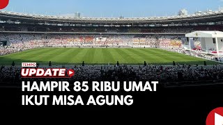 Suasana Menjelang Misa Agung di GBK Lagu Pujian dan Doa Rosario Menggema [upl. by Etty]