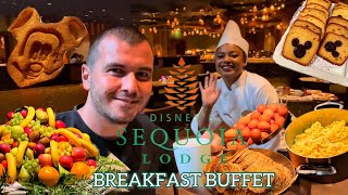 Sequoia Lodge  Golden Forest Lounge  Breakfast Buffet  Disneyland Paris [upl. by Georas]