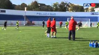 Romania vs England U21 Training session 111010 [upl. by Haggai]