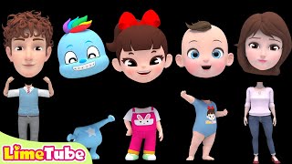 Whose face is it  Johny Johny Yes Papa  Nursery Rhymes amp Kids Songs  Kindergarten  LimeAndToys [upl. by Crooks927]