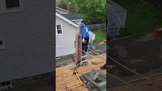 Chimney Removal UNDER the roof line [upl. by Vernor]