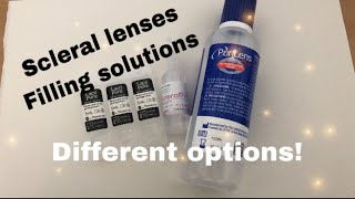 Saline solution options for scleral lensesMy experience with them [upl. by Assylla903]