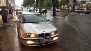 Oranienburg 2962017 Unwetter Überschwemmung [upl. by Francisco]