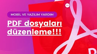 PDF dosyasını düzenleme ve PDF dosyaları WORDe ekleme nasıl yapılır [upl. by Maurreen]