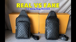 Real vs Fake LV Avenue Slingbag NM Bag N45303 Comparison [upl. by Lowis]