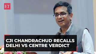 CJI Chandrachud recalls Delhi vs Centre verdict Applied concept of Constitutional morality… [upl. by Folly]