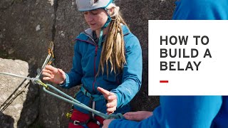 Learning to Trad Climb Part 3  How to build a belay [upl. by Thanasi]