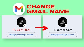 How to Change Gmail Name in PC [upl. by Annaicul]