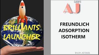 FREUNDLICH ADSORPTION ISOTHERM [upl. by Casmey]