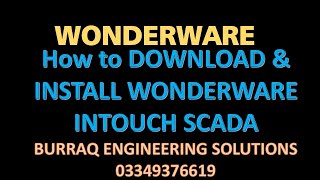 How to Download amp Install Wonderware SCADA [upl. by Palm]