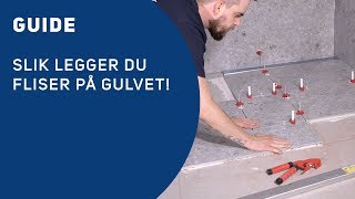 Få det gjort  Baderom  Slik legger du fliser på gulvet [upl. by Dorree]