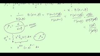 Beta Distribution Mean and Variance [upl. by Giorgia]