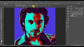 Photoshop tutorial Modern Pop Art photoshop effect [upl. by Ihsir]