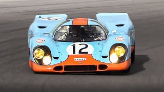 Porsche 917K 917008 w Gulf Livery racing on track [upl. by Edya]