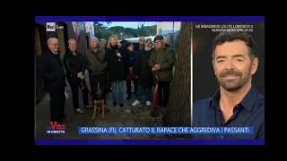 La poiana di Grassina catturata servizio de La Vita in diretta [upl. by Latton]