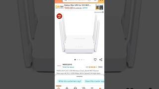 MERCUSYS AC1200 DualBand WiFi Router₹799 Fast Internet Low Price 🌐 WiFiDeals [upl. by Roma]