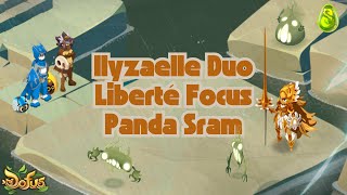 Dofus Duo Ilyzaelle Panda Sram  Liberté et Focus  Explications [upl. by Assiar392]