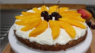 Pastel Mostachon Receta Extra Deliciosa  Mango Cereza  Chapis y Hack [upl. by Odlaner538]