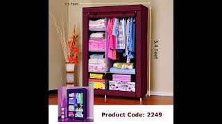 Cloth and Storage Wardrobe Model 88105  How To Setup by GadgetBangla Com [upl. by Eugenio317]