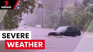 Flash flooding across South East Qld as Victorian bushfires rage  7NEWS [upl. by Yager631]