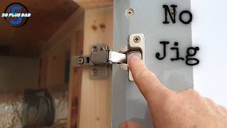 Installing Cabinet Hinges without a Jig [upl. by Doty29]