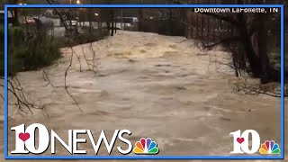 Flash flooding strikes East Tennessee [upl. by Charmine]