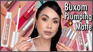 Buxom Full On Plumping Lip Matte Review [upl. by Narad]