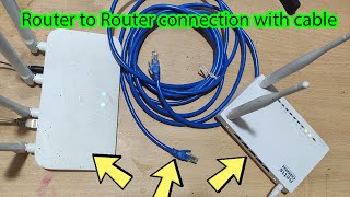 How to connect router to router with LAN cable [upl. by Esinned857]