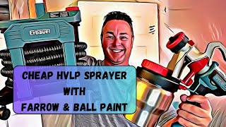 Erbauer ESP800 HVLP sprayer  Farrow and Ball Paint [upl. by Timothee421]