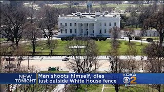 Man Shoots Himself Outside White House Dies From Injuries [upl. by Eniamahs]