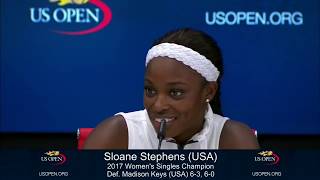 Sloane Stephens jokes that 37 million check inspires her to keep playing  ESPN [upl. by Anilys689]