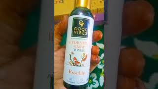 Good vibes rosehip toner review best toner for glowing young skin skin whitening toner 🤩 [upl. by Yraek]