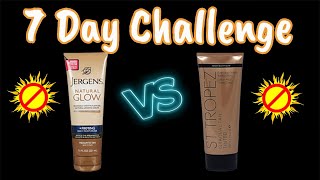 Jergens Gradual Tanner vs St Tropez Gradual Tanner in a Seven Day Challenge [upl. by Herrle]