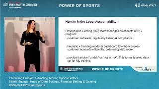 SSAC24 Predicting Problem Gambling Among Sports Bettors [upl. by Yrral]