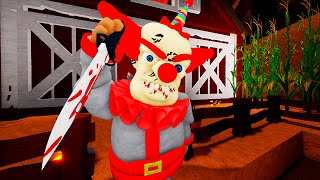 KILLER CLOWN ESCAPE  SCARY HALOWEEN OBBY  ROBLOX [upl. by Northington111]