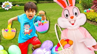 Huge Easter eggs Hunt with Ryan and the Easter Bunny [upl. by Nek]