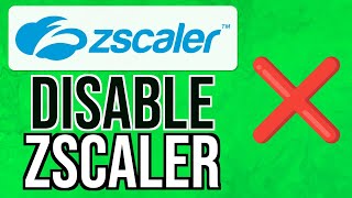 How to DISABLE ZSCALER WITHOUT PASSWORD 2024  Uninstall Zscaler Tutorial [upl. by Yoc]