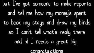 MGMT  Congratulations lyrics on screen [upl. by Uird864]