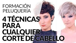 🔥4 TÉCNICAS PARA CUALQUIER CORTE DE CABELLO ▷ EXPLICADAS PASO A PASO [upl. by Yejus]