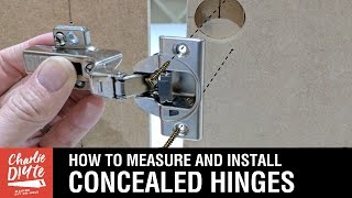 How to Measure amp Install Concealed Hinges on Cabinet Doors [upl. by Padraig]