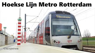 Hoekse Lijn Metro Maassluis West  Hoek van Holland Rotterdam 2023 [upl. by Nnewg969]