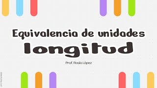 Equivalencia Unidades de Longitud [upl. by Dionis377]