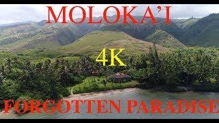 MOLOKAI HAWAII FORGOTTEN PARADISE 4K DRONE [upl. by Rocher]